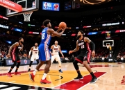 76人队轻取热火，晋级总决赛对阵火箭